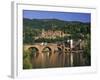 Castle, Neckar River and Alte Bridge, Heidelberg, Baden Wurttemberg, Germany, Europe-Gavin Hellier-Framed Photographic Print