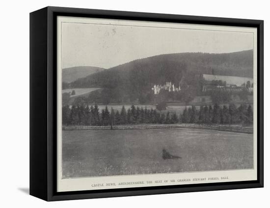 Castle Newe, Aberdeenshire, the Seat of Sir Charles Stewart Forbes, Baronet-null-Framed Stretched Canvas