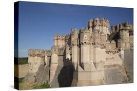 Castle of Coca, built 15th century, Coca, Segovia, Castile y Leon, Spain, Europe-Richard Maschmeyer-Stretched Canvas
