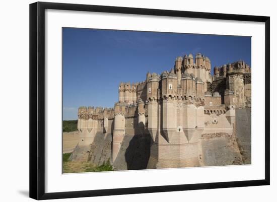 Castle of Coca, built 15th century, Coca, Segovia, Castile y Leon, Spain, Europe-Richard Maschmeyer-Framed Photographic Print