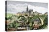 Castle of Hradschin, Prague, Czechoslovakia, 1800s-null-Stretched Canvas