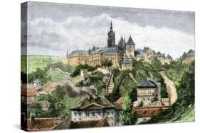 Castle of Hradschin, Prague, Czechoslovakia, 1800s-null-Stretched Canvas