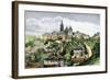 Castle of Hradschin, Prague, Czechoslovakia, 1800s-null-Framed Giclee Print