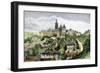 Castle of Hradschin, Prague, Czechoslovakia, 1800s-null-Framed Giclee Print