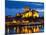 Castle of Meissen at Night Above the River Elbe, Saxony, Germany, Europe-Michael Runkel-Mounted Photographic Print