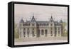 Castle of Neuflize, Garden Facade, Illustration from 'Le Moniteur Des Architectes'-null-Framed Stretched Canvas