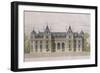 Castle of Neuflize, Garden Facade, Illustration from 'Le Moniteur Des Architectes'-null-Framed Giclee Print