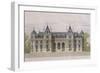 Castle of Neuflize, Garden Facade, Illustration from 'Le Moniteur Des Architectes'-null-Framed Giclee Print