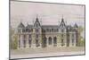 Castle of Neuflize, Garden Facade, Illustration from 'Le Moniteur Des Architectes'-null-Mounted Giclee Print