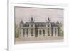 Castle of Neuflize, Garden Facade, Illustration from 'Le Moniteur Des Architectes'-null-Framed Giclee Print