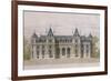 Castle of Neuflize, Garden Facade, Illustration from 'Le Moniteur Des Architectes'-null-Framed Giclee Print