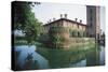 Castle of Peschiera Borromeo, Milan, Lombardy, Italy-null-Stretched Canvas