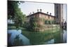 Castle of Peschiera Borromeo, Milan, Lombardy, Italy-null-Mounted Giclee Print