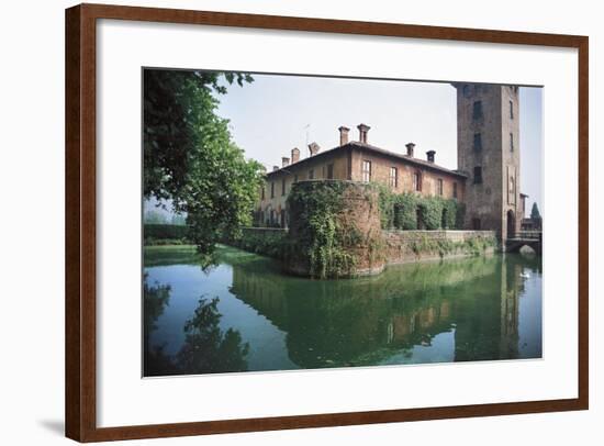 Castle of Peschiera Borromeo, Milan, Lombardy, Italy-null-Framed Giclee Print