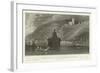 Castle of Pfalz, Caub, and Ruins of Gutenfels-William Tombleson-Framed Giclee Print