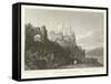 Castle of Rheinstein-William Tombleson-Framed Stretched Canvas