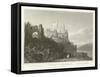 Castle of Rheinstein-William Tombleson-Framed Stretched Canvas