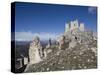 Castle of Rocca Calscio, Abruzzi, Italy, Europe-Olivieri Oliviero-Stretched Canvas