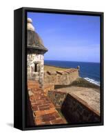 Castle of San Cristobal, Old San Juan, Puerto Rico-Bill Bachmann-Framed Stretched Canvas