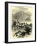 Castle of Spietz Lake of Thun Switzerland-null-Framed Giclee Print