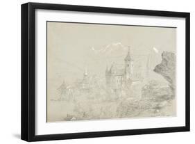 Castle of Spiez, 1841-Thomas Cole-Framed Giclee Print