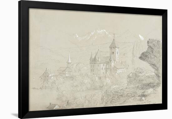 Castle of Spiez, 1841-Thomas Cole-Framed Giclee Print