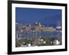 Castle of St. Peter and Yachts Moored in Harbour, Bodrum, Anatolia, Turkey Minor, Eurasia-Papadopoulos Sakis-Framed Photographic Print