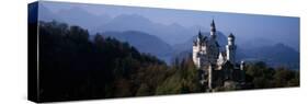 Castle on a Hill, Neuschwanstein Castle, Bavaria, Germany-null-Stretched Canvas