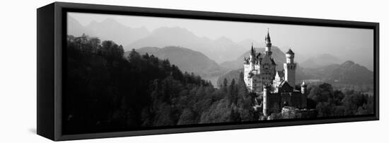 Castle on a Hill, Neuschwanstein Castle, Bavaria, Germany-null-Framed Stretched Canvas