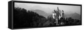 Castle on a Hill, Neuschwanstein Castle, Bavaria, Germany-null-Framed Stretched Canvas