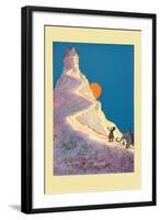 Castle on a Mountain-John R. Neill-Framed Art Print