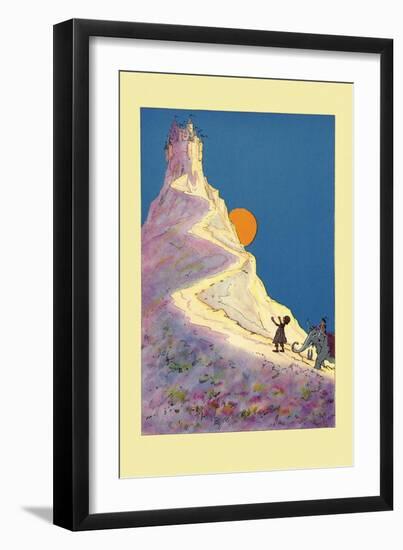 Castle on a Mountain-John R. Neill-Framed Art Print
