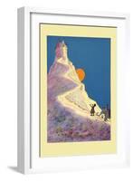 Castle on a Mountain-John R. Neill-Framed Art Print