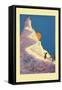 Castle on a Mountain-John R. Neill-Framed Stretched Canvas