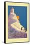 Castle on a Mountain-John R. Neill-Framed Stretched Canvas