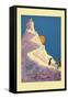 Castle on a Mountain-John R. Neill-Framed Stretched Canvas