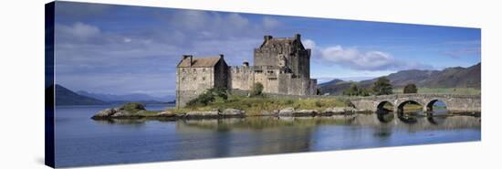 Castle on an Island, Eilean Donan, Loch Duich, Dornie, Highlands Region, Scotland-null-Stretched Canvas