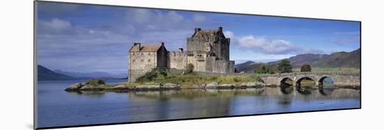Castle on an Island, Eilean Donan, Loch Duich, Dornie, Highlands Region, Scotland-null-Mounted Photographic Print