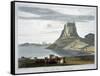 'Castle on Holy Island, Northumberland', 1822-William Daniell-Framed Stretched Canvas