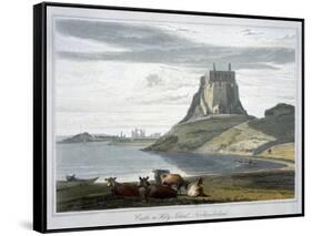 'Castle on Holy Island, Northumberland', 1822-William Daniell-Framed Stretched Canvas