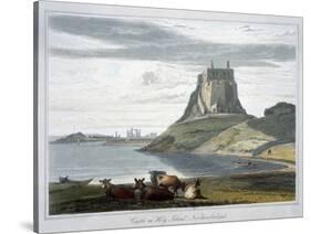 'Castle on Holy Island, Northumberland', 1822-William Daniell-Stretched Canvas