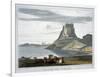 'Castle on Holy Island, Northumberland', 1822-William Daniell-Framed Giclee Print