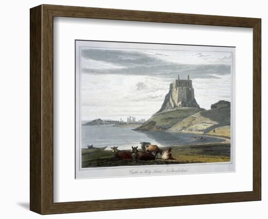 'Castle on Holy Island, Northumberland', 1822-William Daniell-Framed Giclee Print