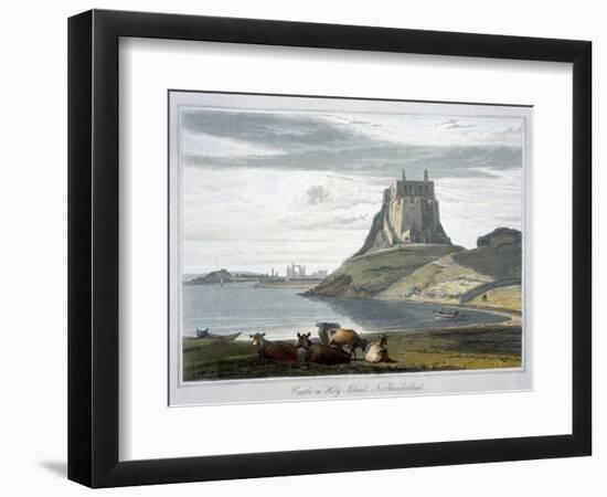 'Castle on Holy Island, Northumberland', 1822-William Daniell-Framed Giclee Print