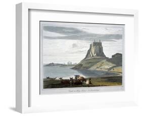 'Castle on Holy Island, Northumberland', 1822-William Daniell-Framed Giclee Print