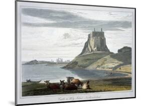 'Castle on Holy Island, Northumberland', 1822-William Daniell-Mounted Giclee Print