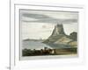 Castle on Holy Island, Northumberland, c.1822-Thomas & William Daniell-Framed Giclee Print