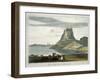 Castle on Holy Island, Northumberland, c.1822-Thomas & William Daniell-Framed Giclee Print