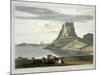 Castle on Holy Island, Northumberland, c.1822-Thomas & William Daniell-Mounted Giclee Print