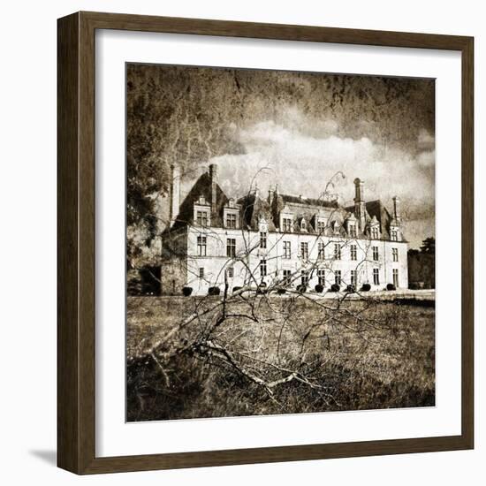 Castle On Moonlight - Artistic Toned Picture-Maugli-l-Framed Art Print